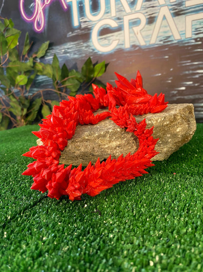 Turaç Cans Beweglicher Kristall-Drache (Große Größe 52 Cm) Alle Farben