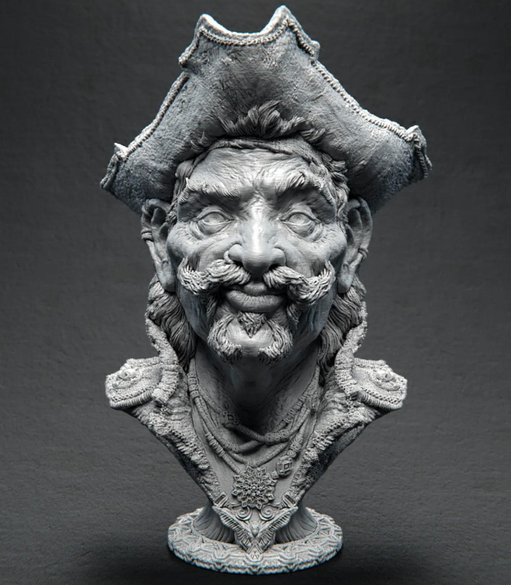Pirat Creedy extrem detailreiche Büste