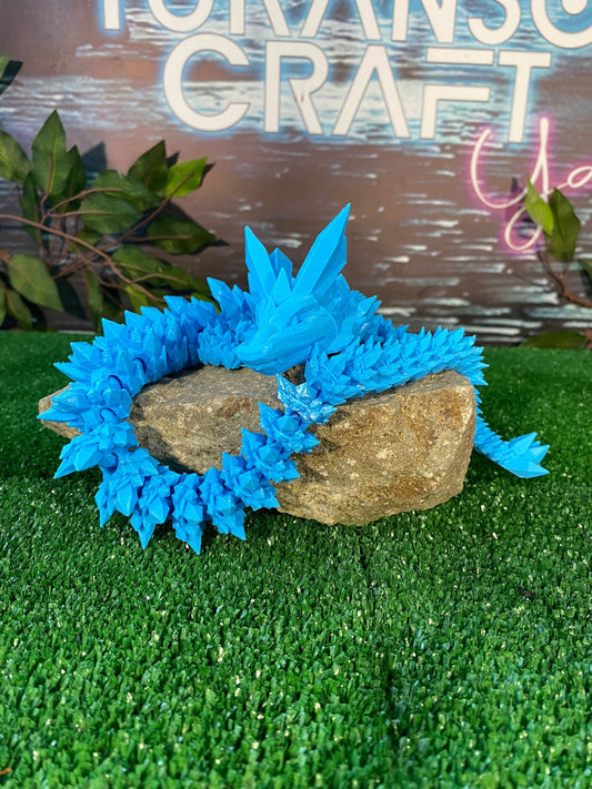 Turaç Cans Beweglicher Kristall-Drache (Große Größe 52 Cm) Alle Farben