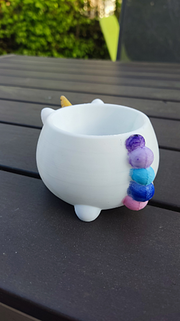 Unicorn Cuttie Saksı 13 Cm