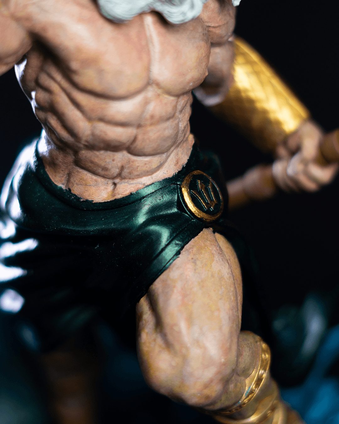 Griechischer Meeresgott Poseidon 25 cm große Figur
