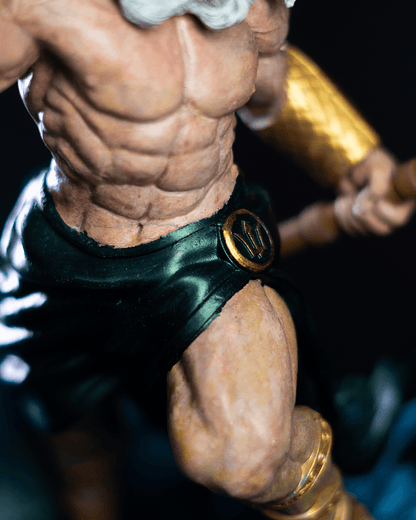 Griechischer Meeresgott Poseidon 25 cm große Figur