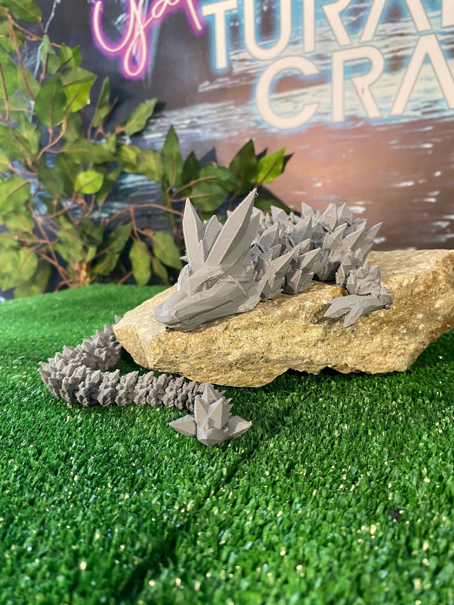 Turaç Cans Beweglicher Kristall-Drache (Große Größe 52 Cm) Alle Farben