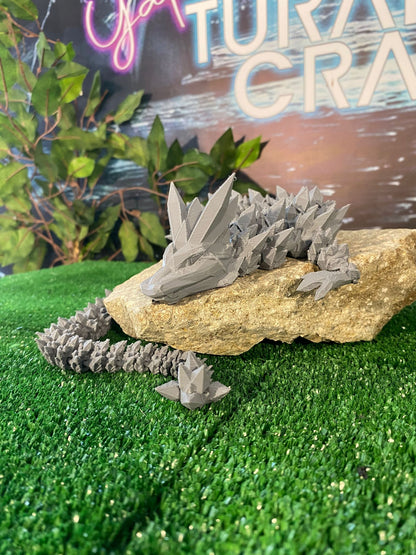 Turaç Cans Beweglicher Kristall-Drache (Große Größe 52 Cm) Alle Farben