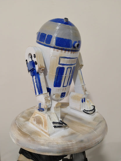 R2D2 Star Wars Roboter Skizze Bemalte Figur 20 cm (Groß)