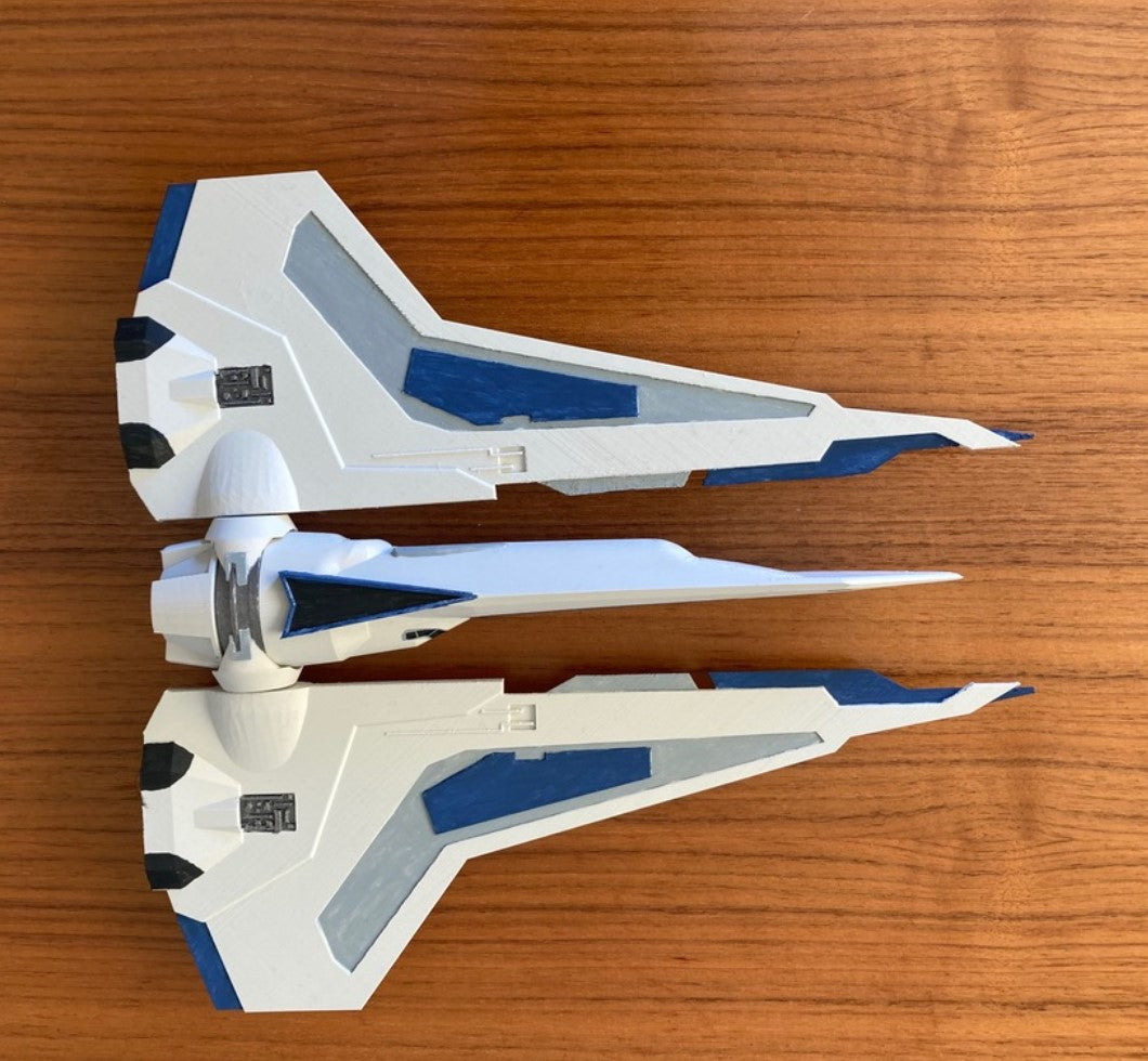Mandalorian-Raumschiff Kom'rk Modell-Raumschiff Star Wars 25 CM GRÖSSE (Große Ausführung)