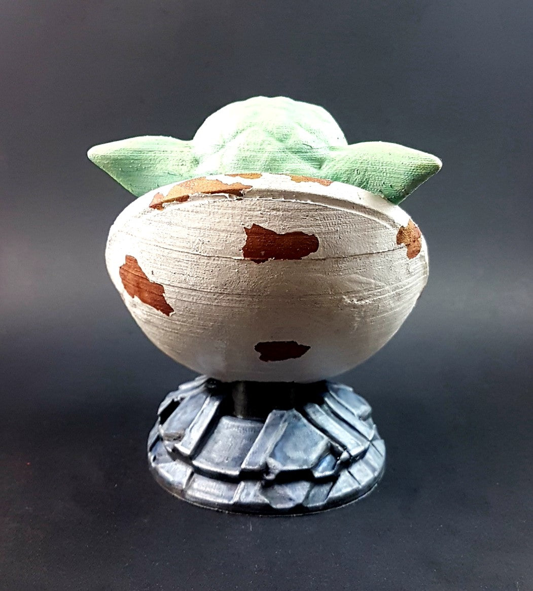 Baby Yoda in Windel Bemalte Büste 12 cm