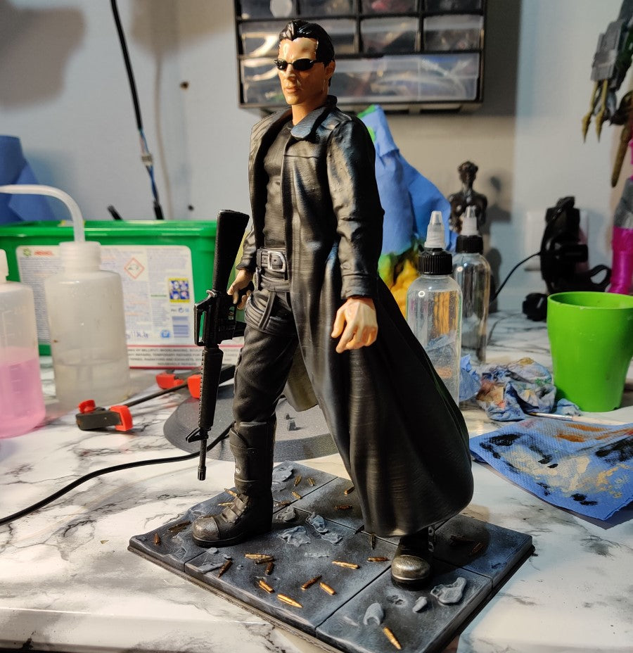 The Matrix Neo Bemalte Figur 25 cm Riesenformat