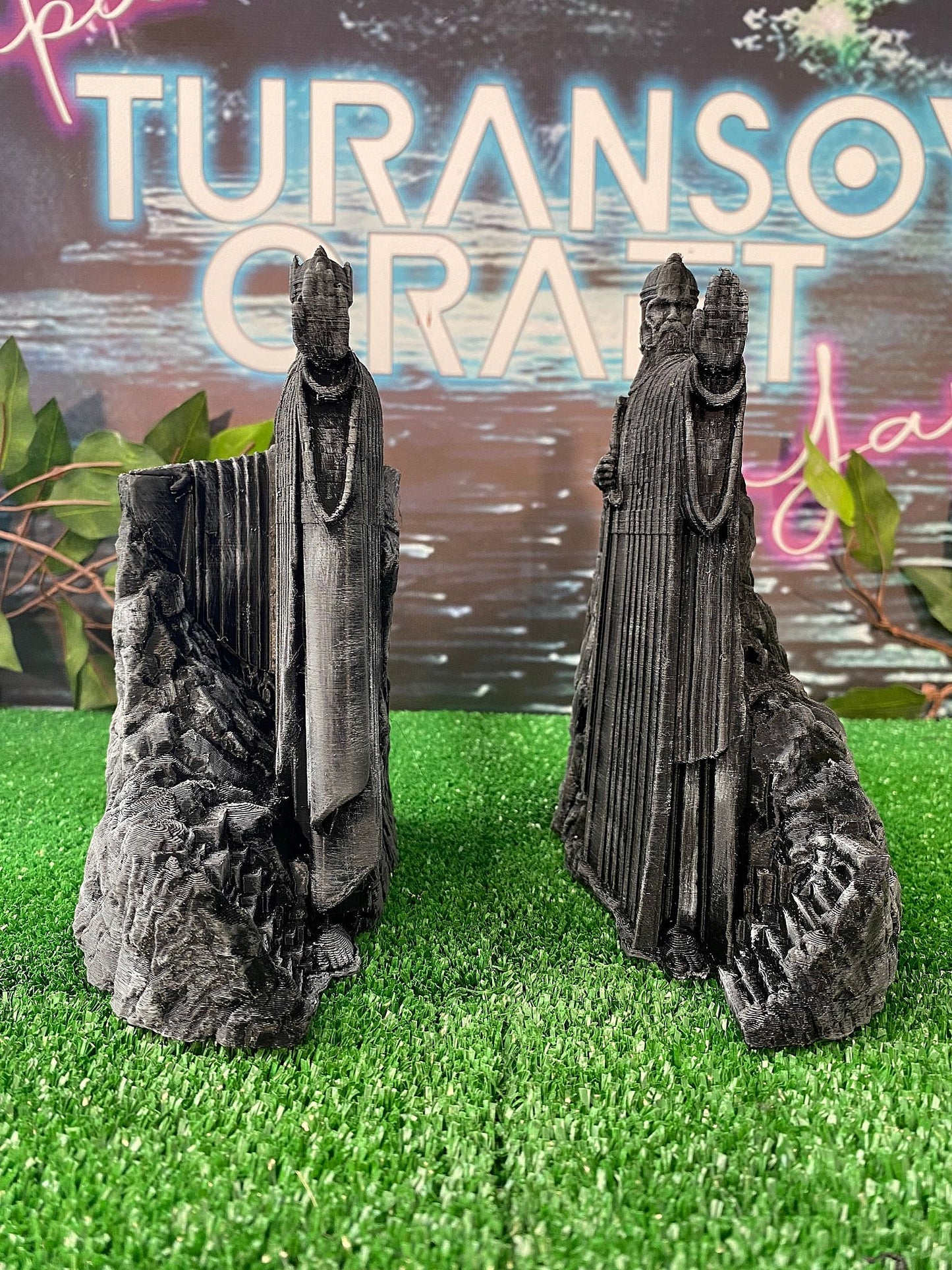 Argonath Figur Herr der Ringe Links Rechts Team Lotr 18 cm Buchstütze