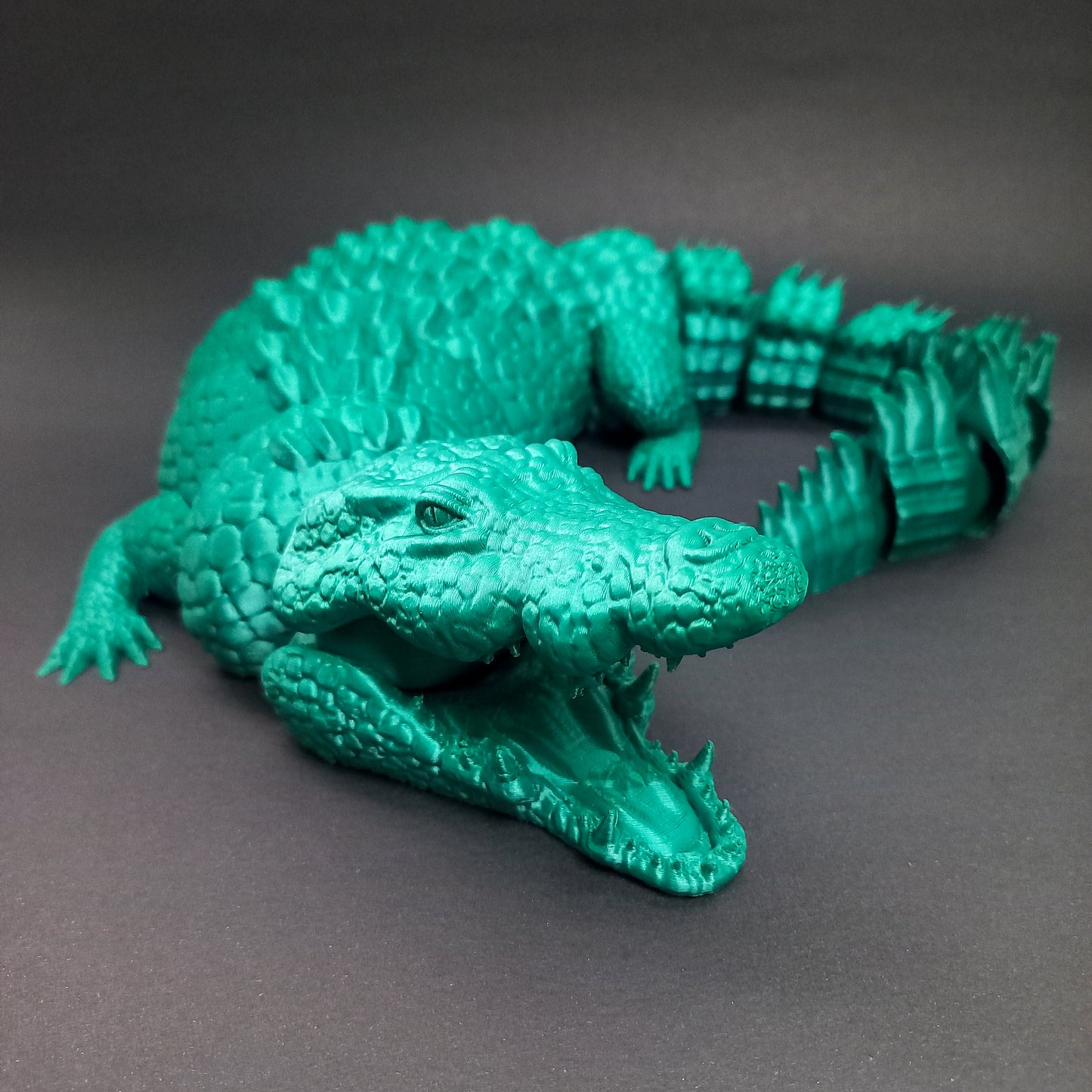 Krokodil in Bewegung