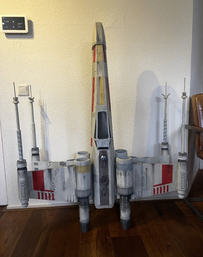 Star Wars X-Wing Raumschiff Deko Futuristischer Kronleuchter (Inklusive Leuchtmittel, 120 cm Höhe)