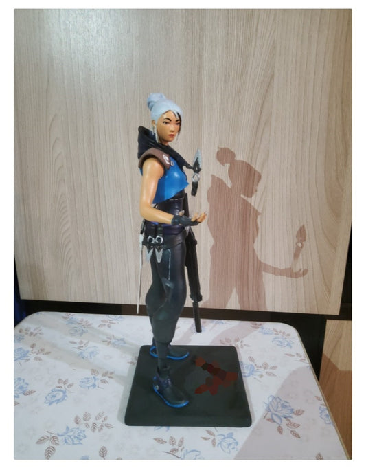 Valorant Jett Boyalı Figür 22 Cm (Büyük Boy)