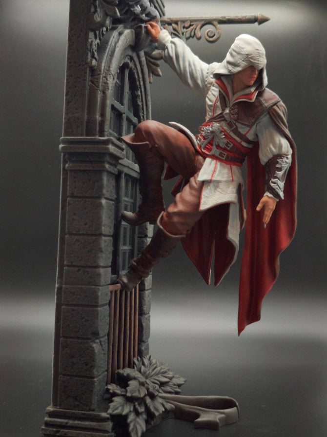 Assassins Creed Ezio Auditore Hinterhalt Bemalte Figur 30 CM Große Größe