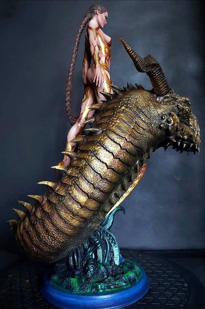 Angelina Jolie Grandels Mutter Beowulf Bemalte Figur 30 cm (Riesenformat)