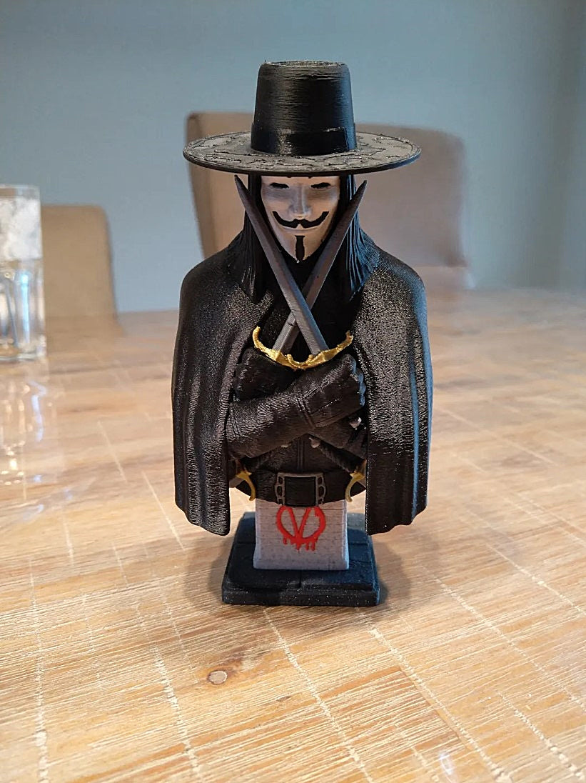 V for Vendetta Bemalte Büste 15 cm
