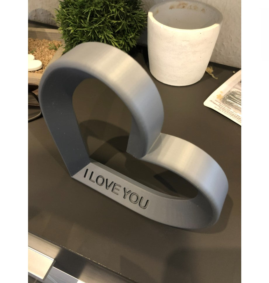 Ich liebe dich Herz-Deko-Figur 25 cm (große Größe)