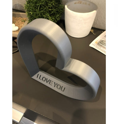 Ich liebe dich Herz-Deko-Figur 25 cm (große Größe)