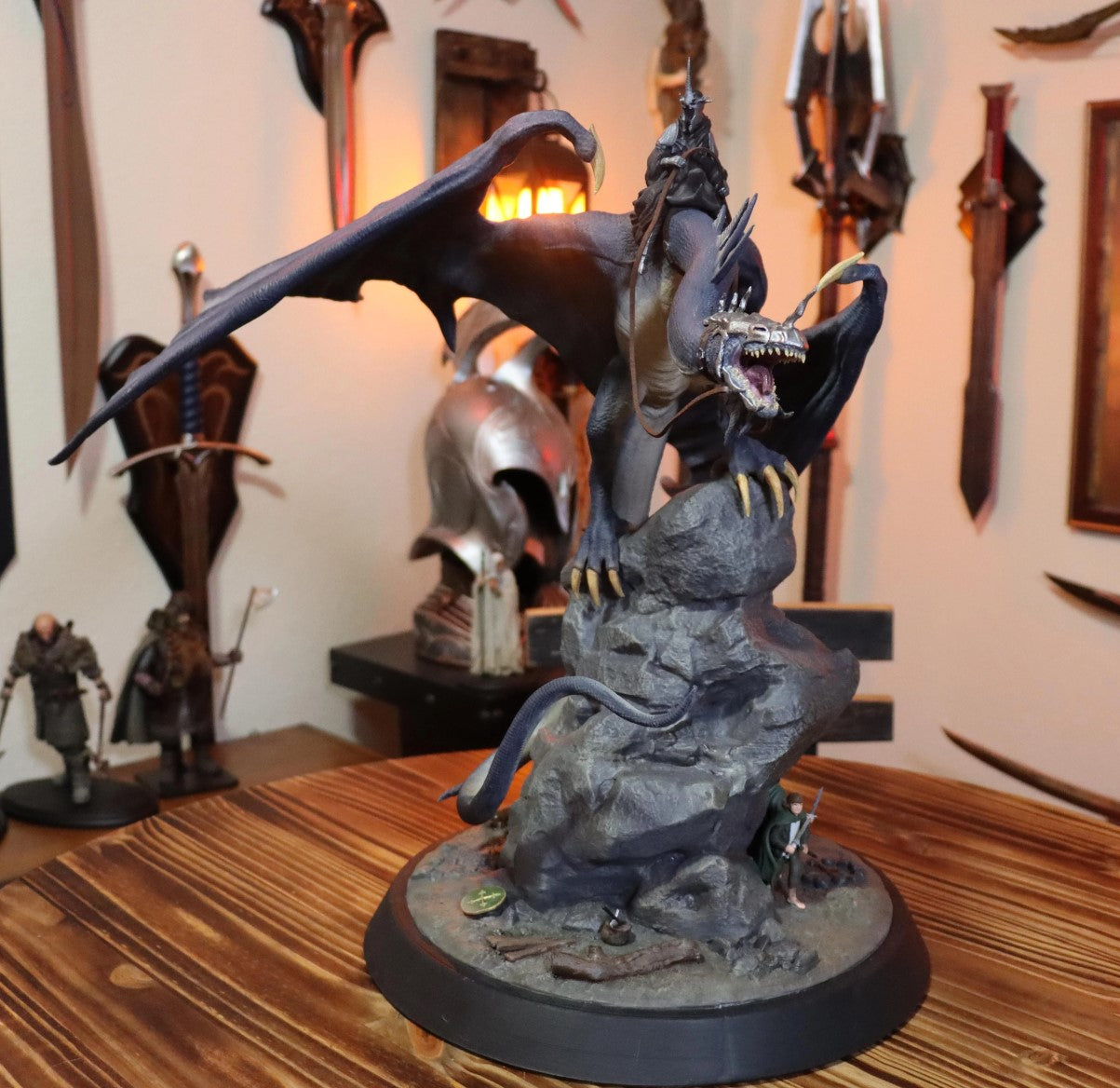 Nazgûl, Frodo und Sam Herr der Ringe LotR Bemalte Figur 30 cm (Riesengröße)