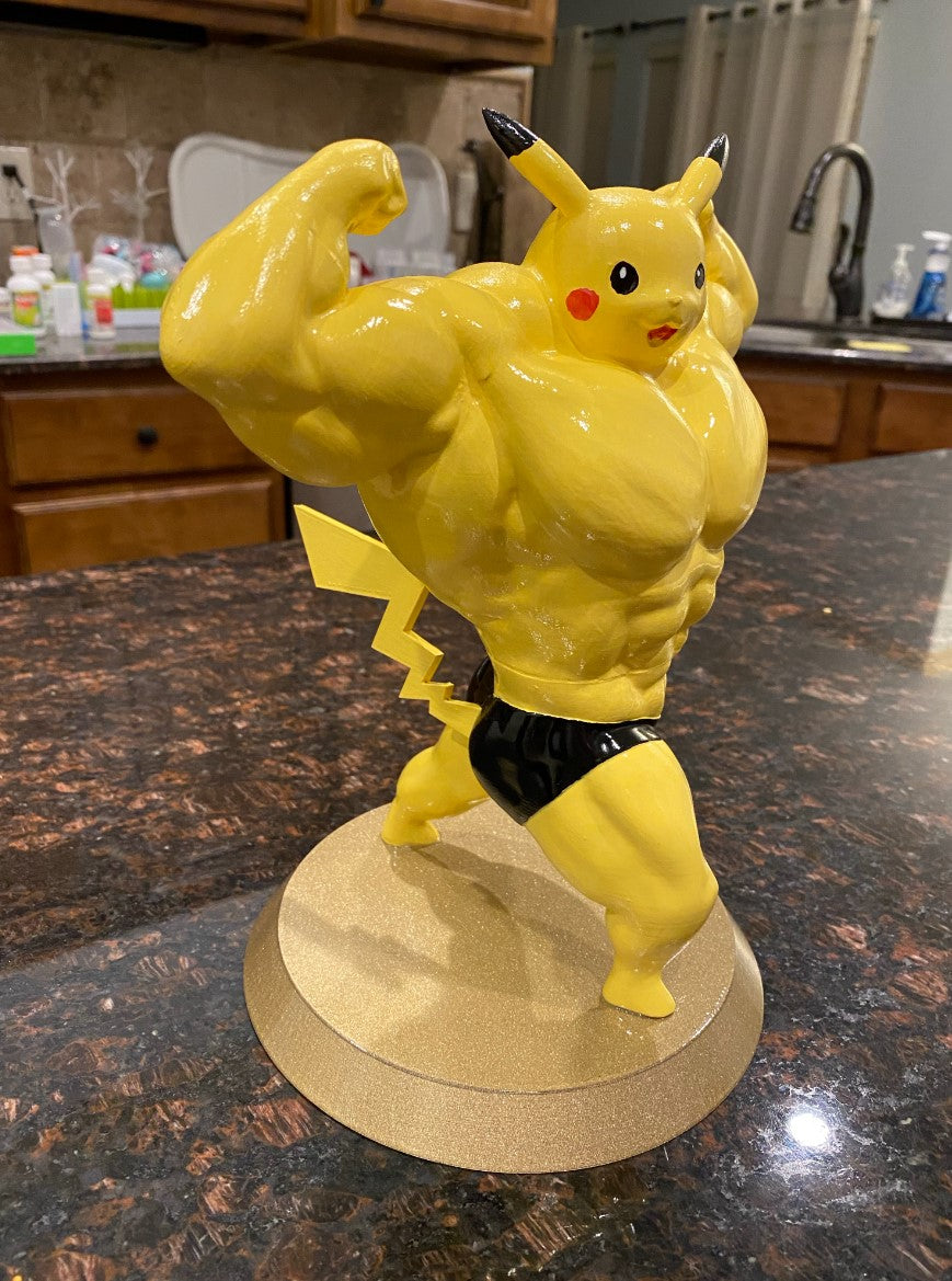 Sportler Pokémon Pikachu Muskel-Figur 15 cm