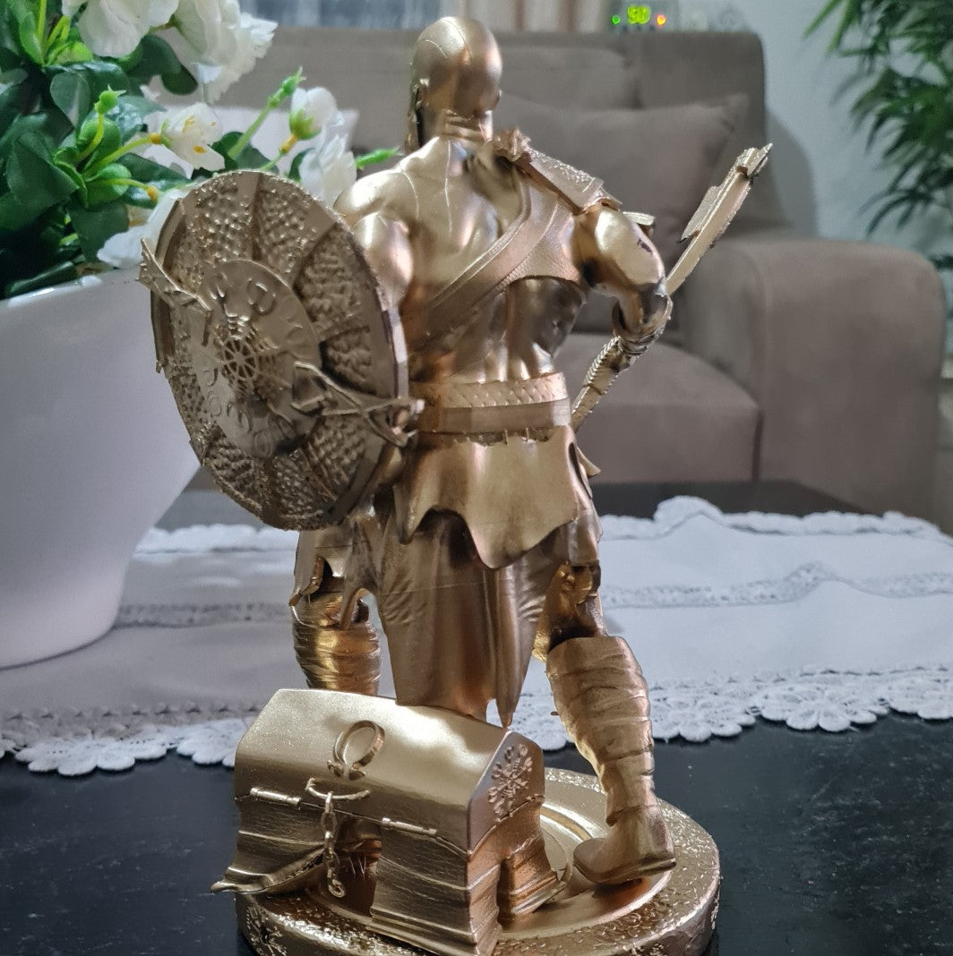Kratos God Of War Goldfolie Figur 15 cm