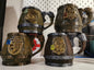 Harry Potter Butterbier-Glas mit Hogwarts Häuser-Logo