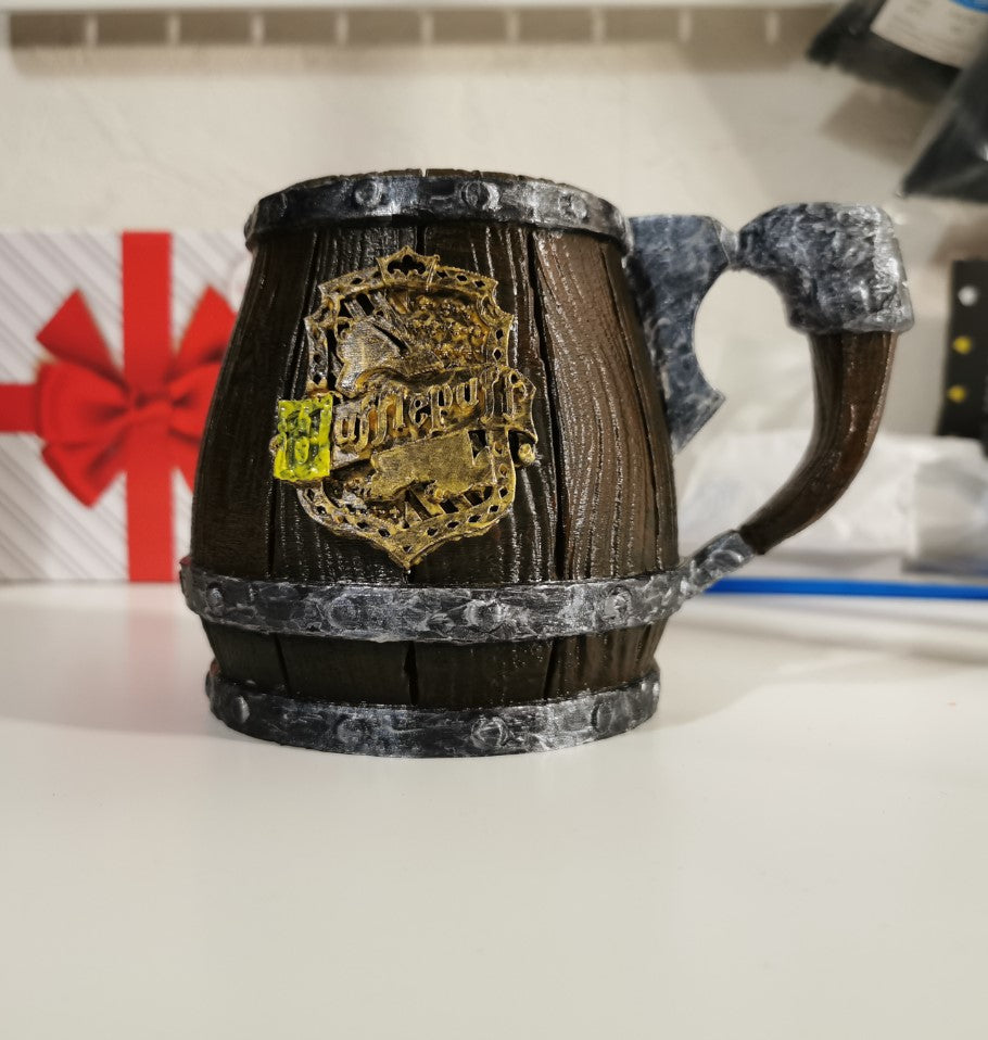 Harry Potter Butterbier-Glas mit Hogwarts Häuser-Logo