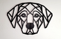 Hundegesicht Wanddeko 30 cm
