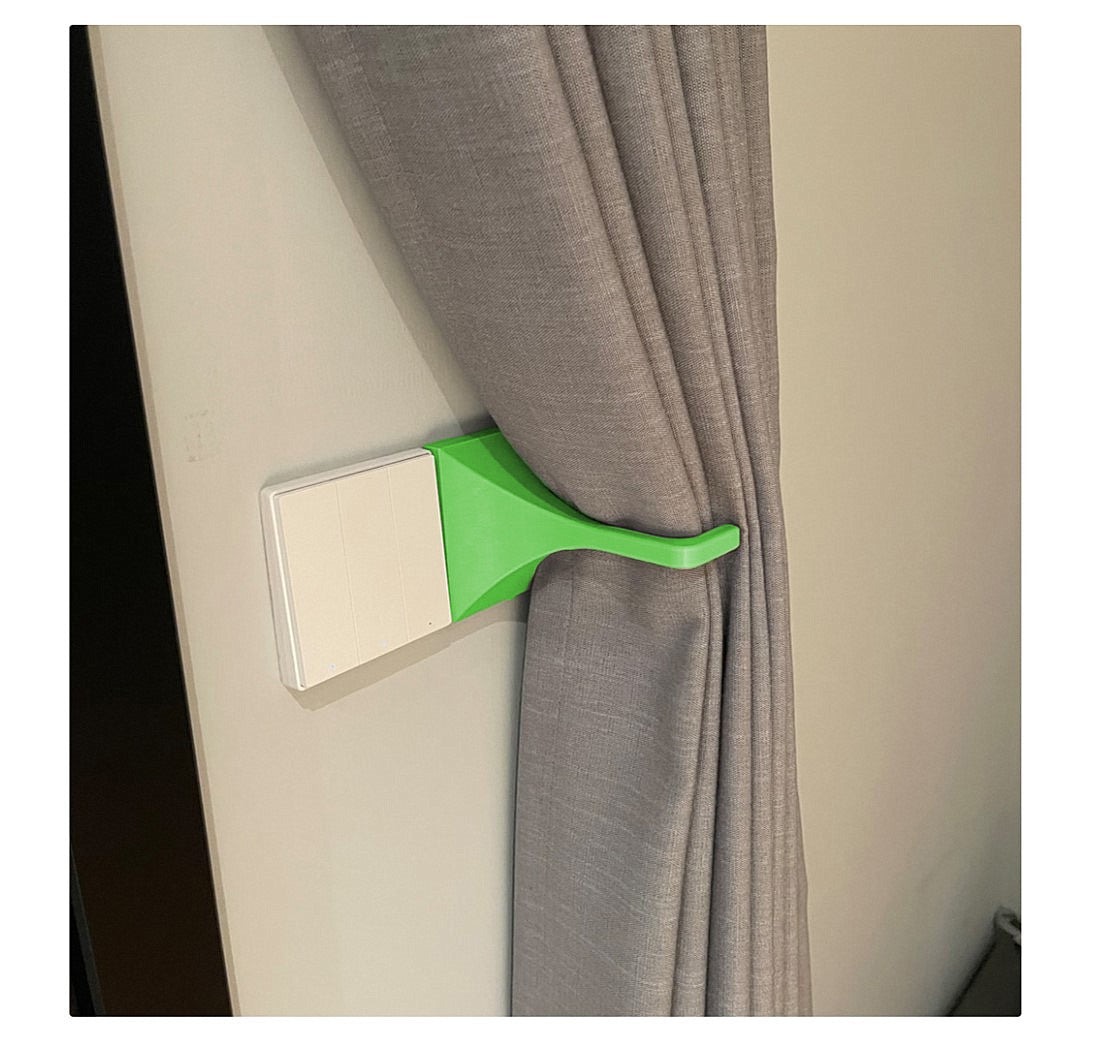 Dekorative moderne Gardinenhalterung Raffhalter für Flächenvorhänge alle Farben (2er-Set)