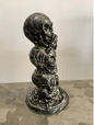 Nichts Sehen Nichts Hören Nichts Sagen Totenkopf Skulptur 20 cm