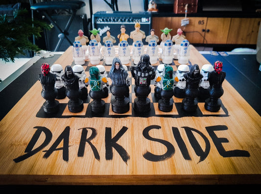 Star Wars Karanlık Ve Aydınlık Taraf Satranç Takımı Taşları (Sadece Taşlar)
