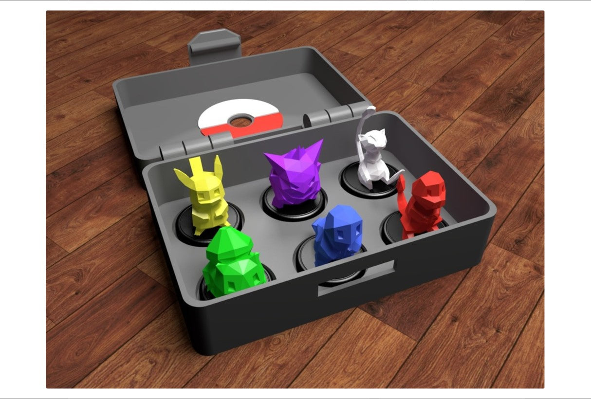 Pokémon Figurenset mit Tasche und Ständer
