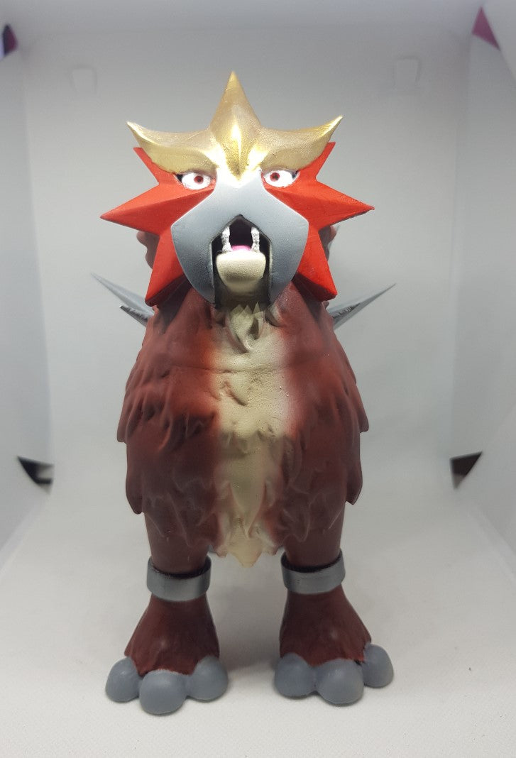 Pokémon Legendär Entei Bemalte Figur 15 cm