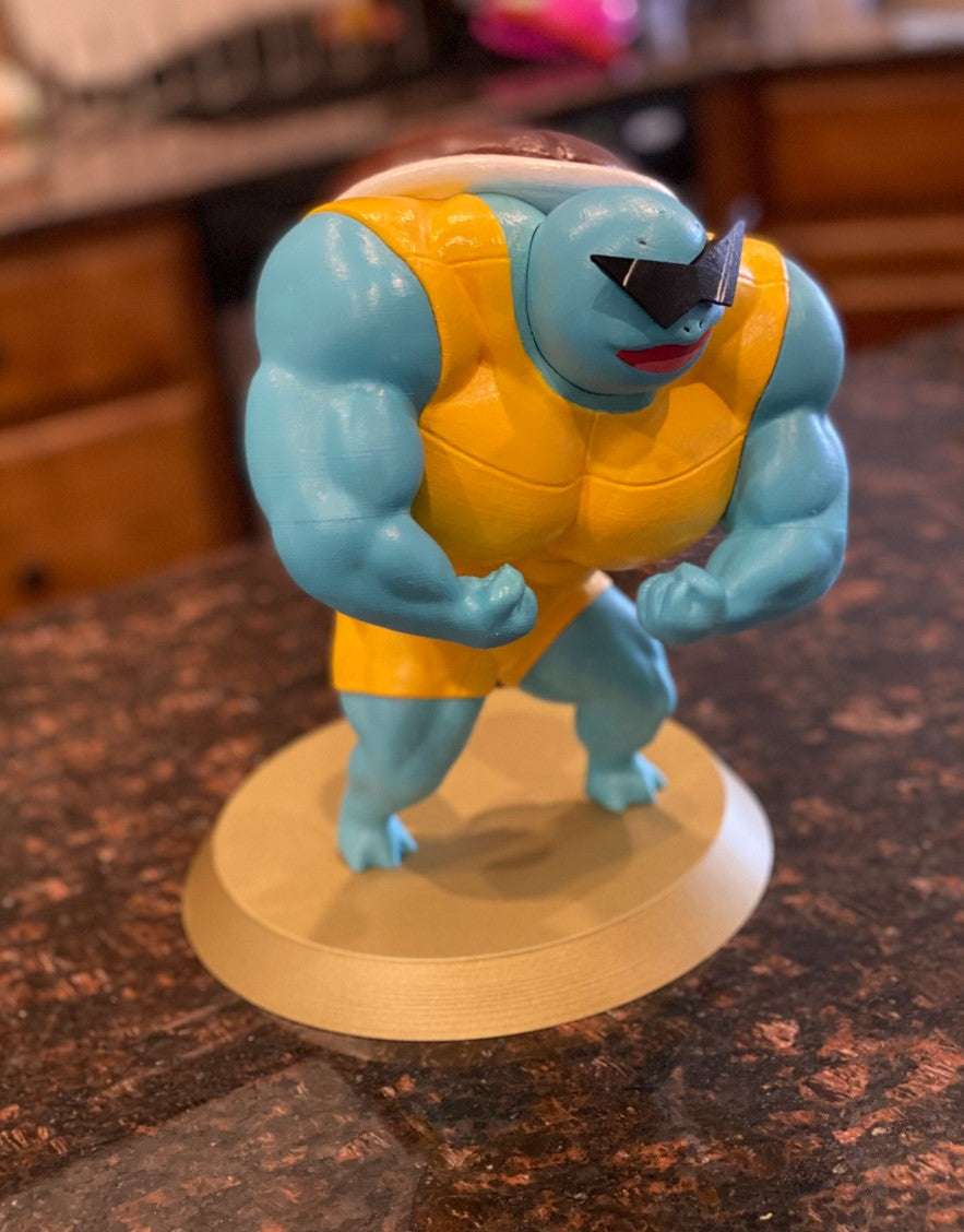 Sportler Pokémon Squirtle Muskel Figur 15 Cm