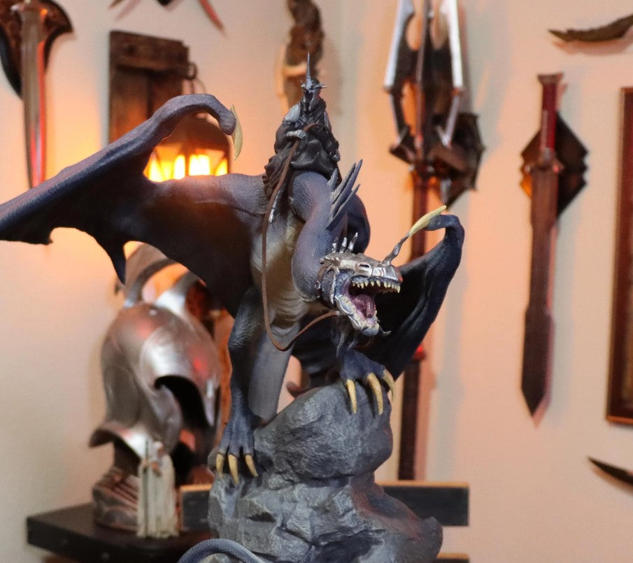 Nazgûl Frodo und Sam Herr der Ringe HdR Handbemalte Figur 30 cm (Riesengröße)