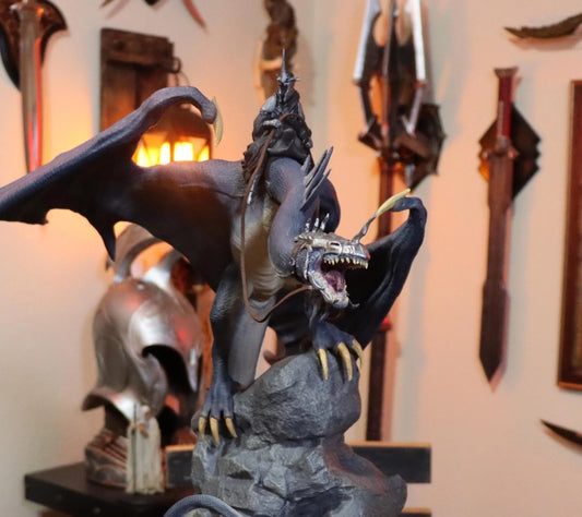 Nazgûl Frodo und Sam Herr der Ringe HdR Handbemalte Figur 30 cm (Riesengröße)