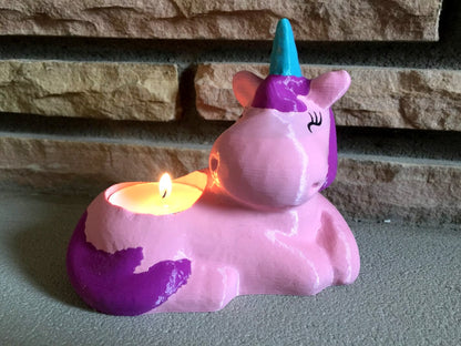 Einhorn-Kerzenhalter