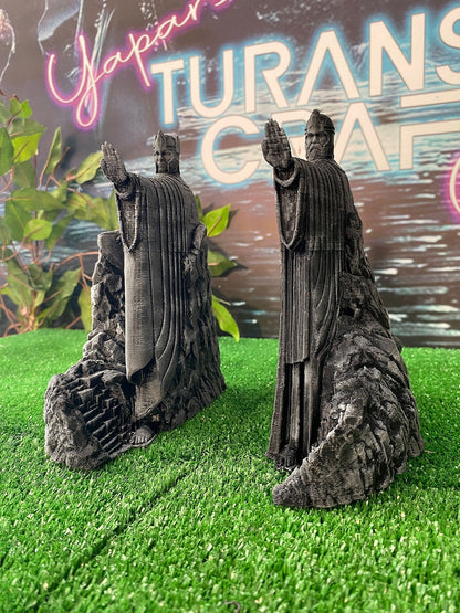 Argonath Figur Herr der Ringe Links Rechts Team Lotr 18 cm Buchstütze
