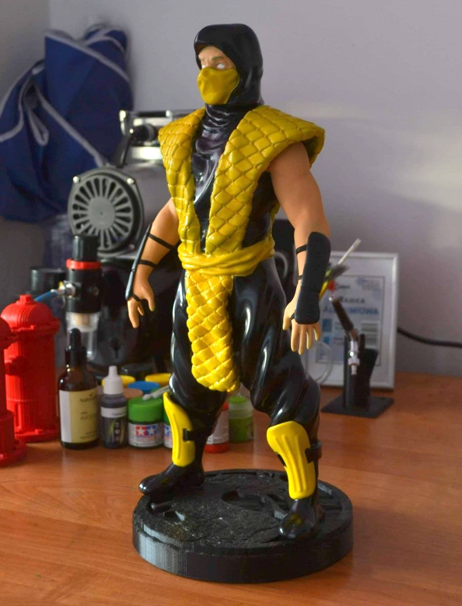 Skorpion Mortal Kombat Bemalte Figur 20 cm