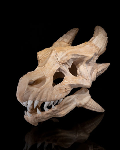 Epic Drachen Dinosaurier-Schädel Dekorationsobjekt für den Schreibtisch, groß