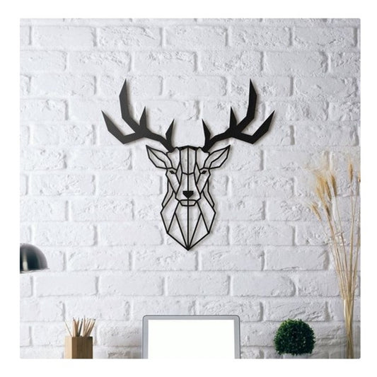 Horned Deer Wall Decor 20 Cm