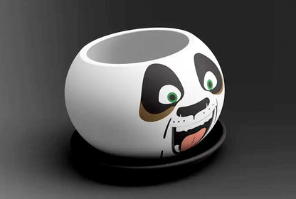 Kung Fu Panda Blumentopf Figur bemalt 15 cm – 03