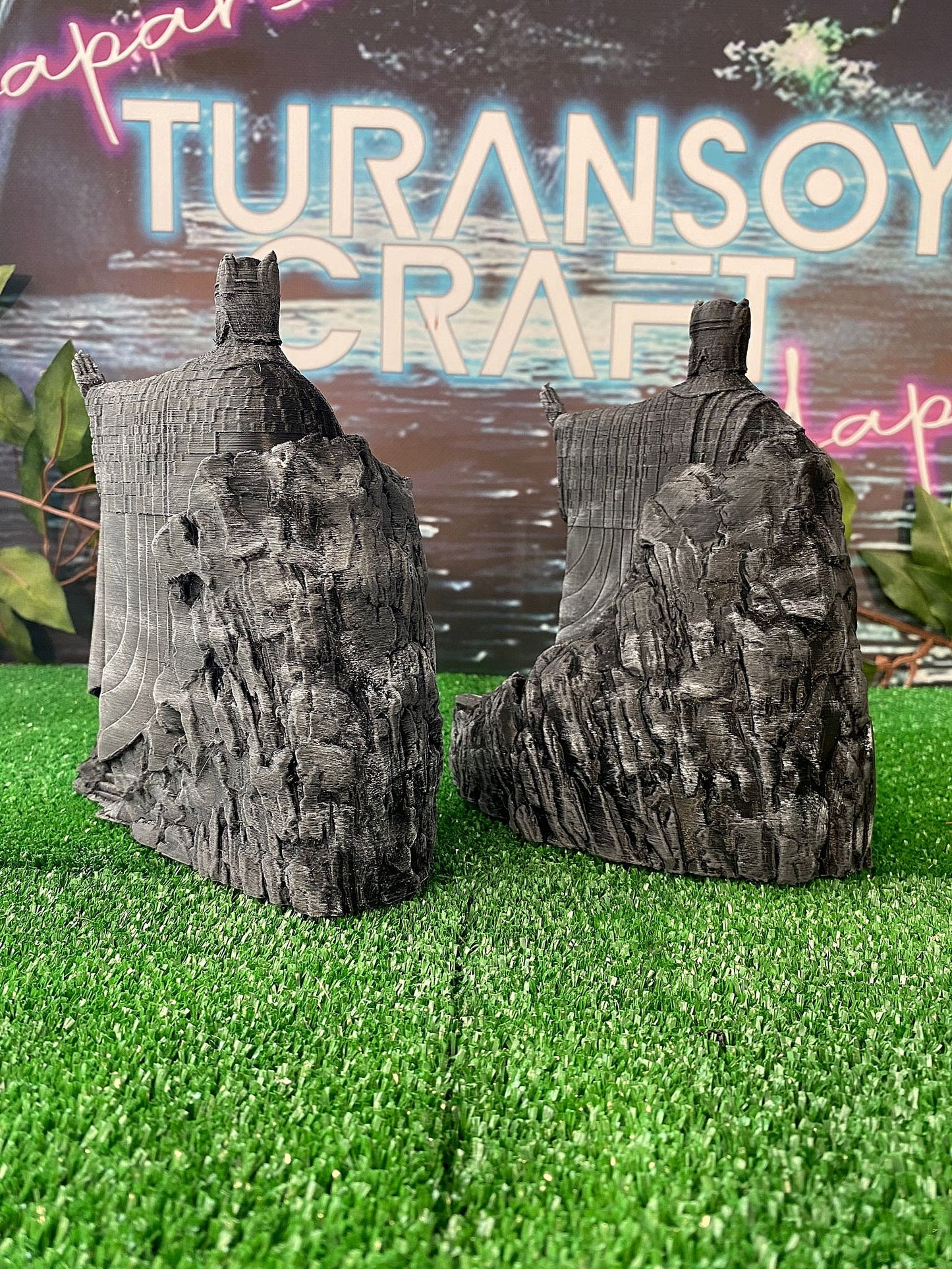 Argonath Figur Herr der Ringe Links Rechts Team Lotr 18 cm Buchstütze