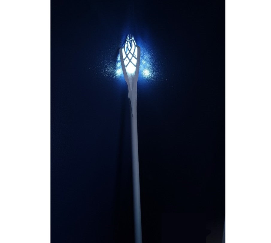 Der weiße Stab des Magiers Gandalf mit Licht 150 cm Herr der Ringe (Riesengröße)