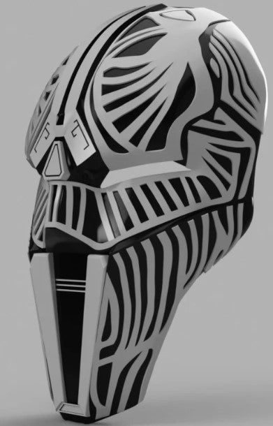 Star Wars Schwarz-Weiß-Maske Star Wars Maske