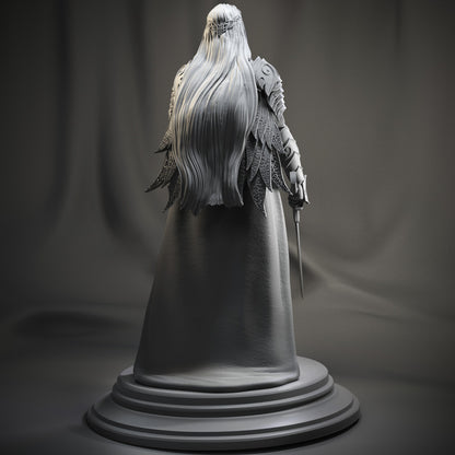 König Thranduil Elbenkönig Hobbit Herr der Ringe Lotr 25 Cm Silberfarbe (Riesig