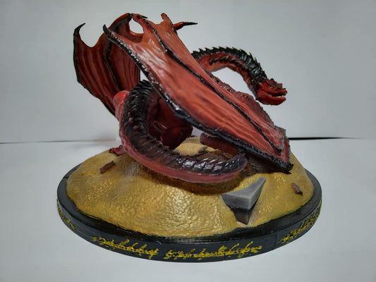 Smaug Ejderha Hobbit LOTR Yüzüklerin Efendisi Boyalı Figür 20 Cm