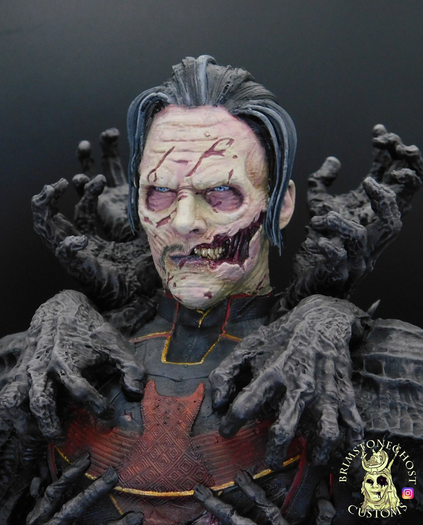 Zombie Doctor Strange Büste Bemalte Figur 15 cm