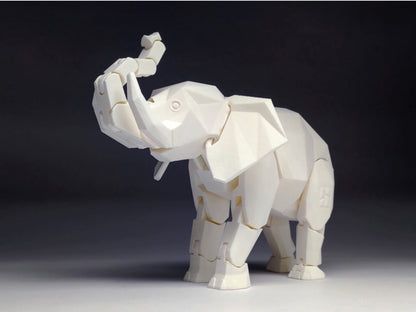 Gelenkige, bewegliche Elefantenfigur 15 cm (1 Stück)