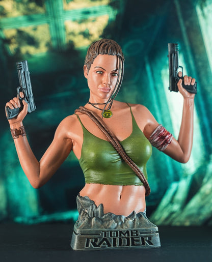 Angelina Jolie Tomb Raider Bemalte Büste 15 cm