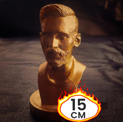 Messi Goldfolie Büste 15 Cm